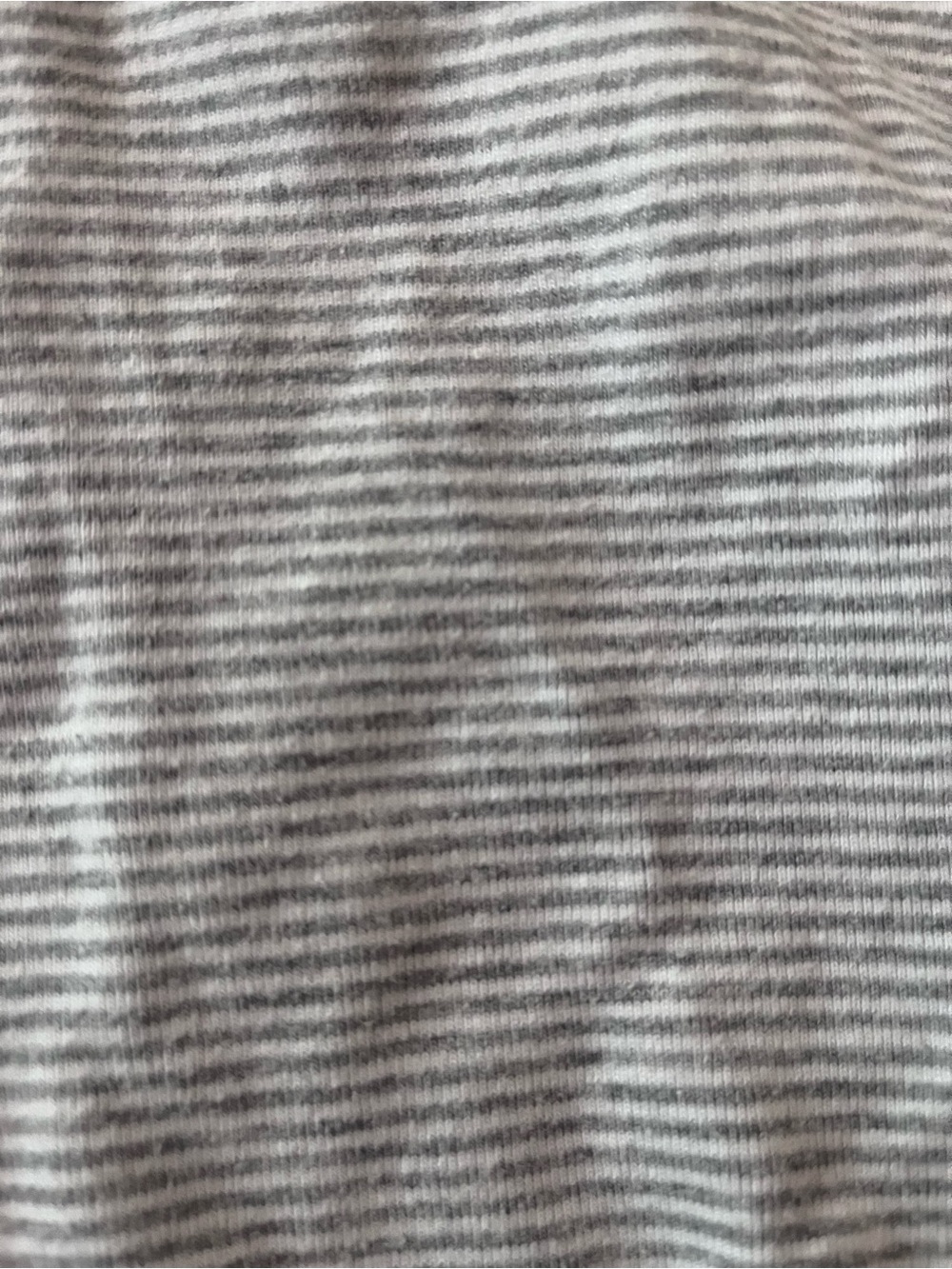 Brandy Melville Gray and White Striped Long Sleeve Tee